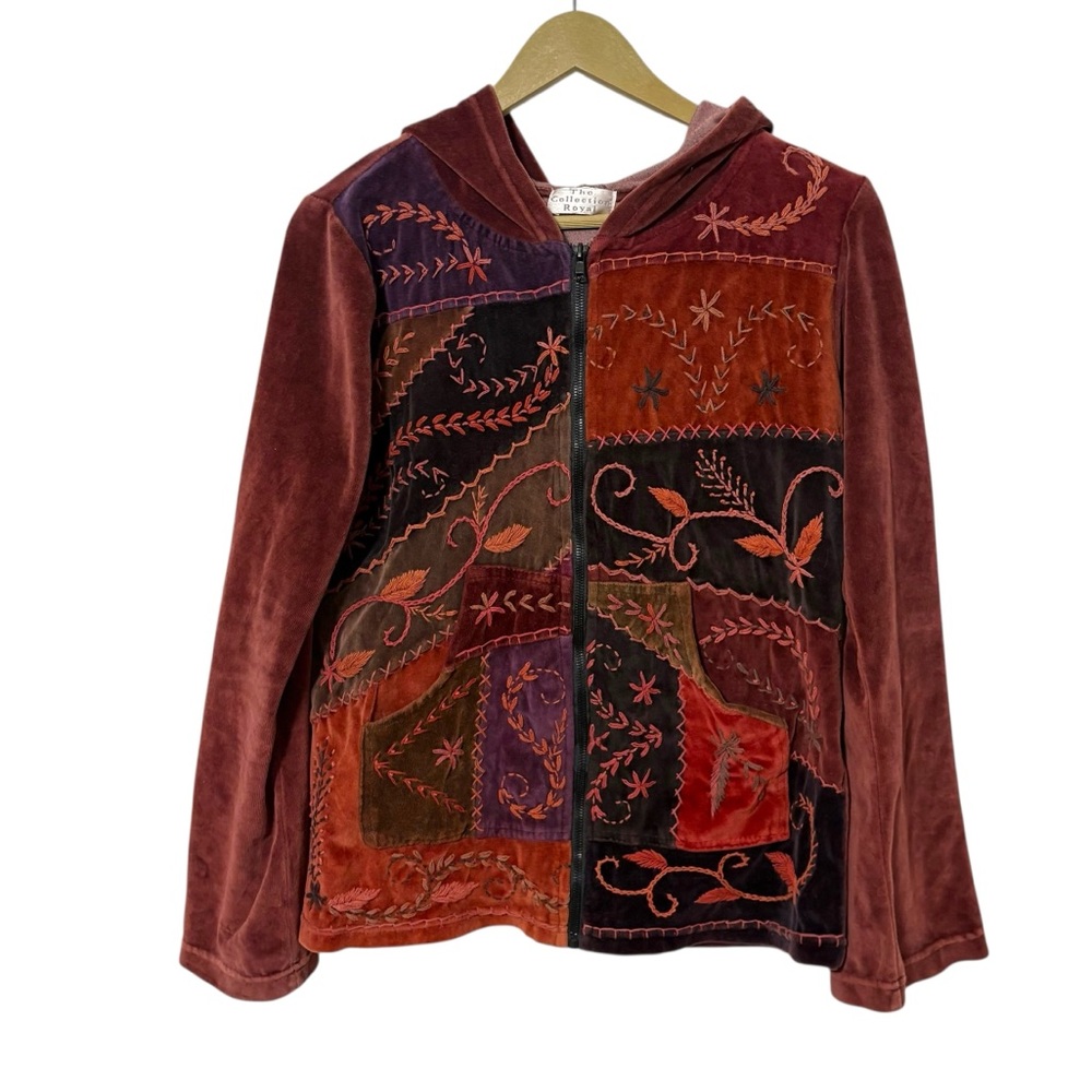 The Collection Royal Size Large Velvet‎ Patchwork Embroidered Boho Hippie Gypsy